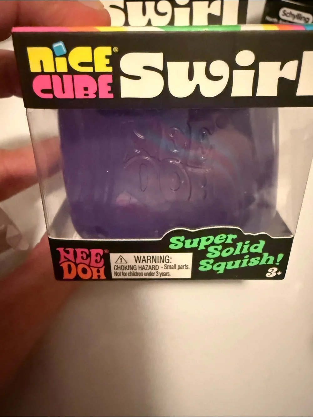 Schylling Needoh Swirl Squish Toy - Purple